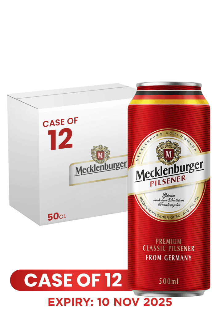 Mecklenburger Pilsener Can 50 CL X 12 Case