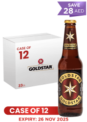 Goldstar Dark Lager Beer Bottle 33Cl X 12 Case