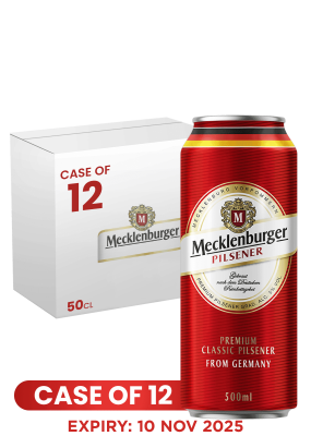 Mecklenburger Pilsener Can 50 CL X 12 Case